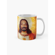 11oz Snoop Dogg Goes Jesus Ceramic Mug - Funny Novelty Coffee Gift for Anniversary & Christmas