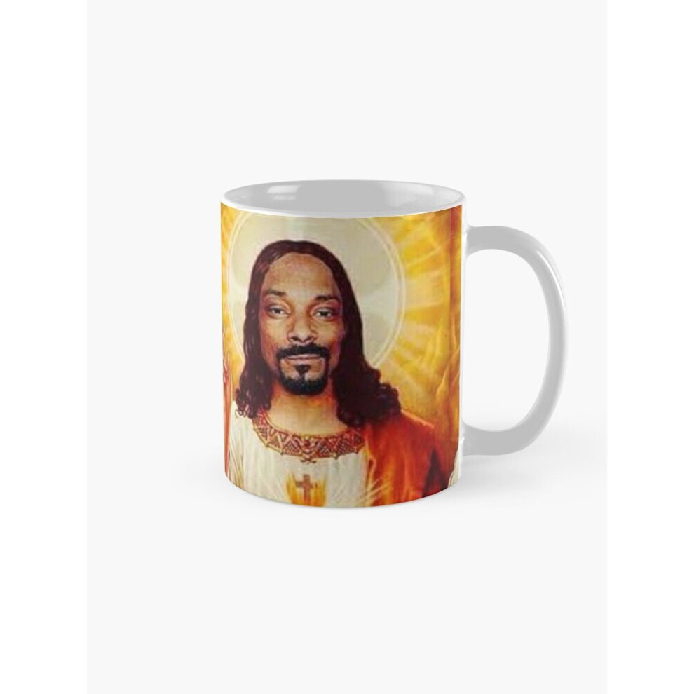Mugs 11oz Snoop Dogg goes jesus  Coffee Ceramic Mug Funny Anniversary Novelty Christmas Gift