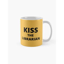 Mugs 11oz Kiss the Librarian - Buffy the Vampire Slayer Coffee Ceramic Mug Funny Anniversary Novelty Christmas Gift