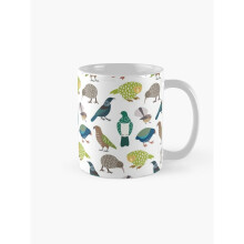 Mugs 11oz Cute New Zealand Birds WHITE Coffee Ceramic Mug Funny Anniversary Novelty Christmas Gift