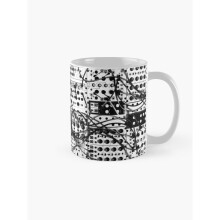 Mugs 11oz analog synthesizer modular system - black and white illustration Coffee Ceramic Mug Funny Anniversary Novelty Christmas Gift