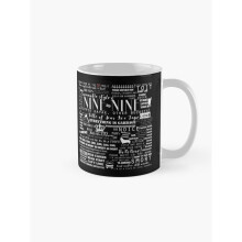 Mugs 11oz B99 Memorable Quotes (White on Black) Coffee Ceramic Mug Funny Anniversary Novelty Christmas Gift