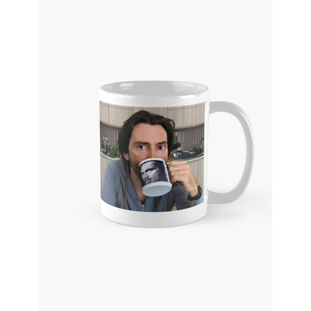 Mugs 11oz David Tennant Staged (left handed) Coffee Ceramic Mug Funny Anniversary Novelty Christmas Gift