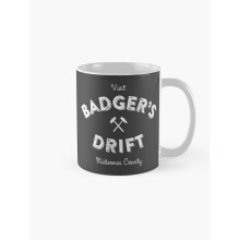Mugs 11oz Visit Badger's Drift Coffee Ceramic Mug Funny Anniversary Novelty Christmas Gift