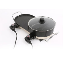 AU Electric Teppanyaki Barbecue BBQ Grill Hotpot Table Smokeless Plate