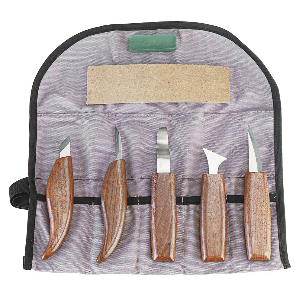 8Pcs Wood Carving Tools Set Hook Carving Blade Detail Wood Blade Whittling Blade Oblique Blade Trimming for Spoon Bowl Cup or General Chip Carvin