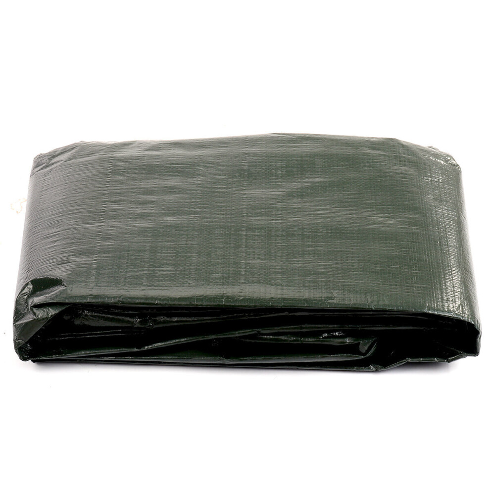 5 Sizes Green 180Gsm Tarpaulin Uv Sunshade Cloth Heavy Duty Waterproof Ground Sheet Tarp Cover 5X5m/4X6m/3X5m/3X4m/2X3m 6900846838901