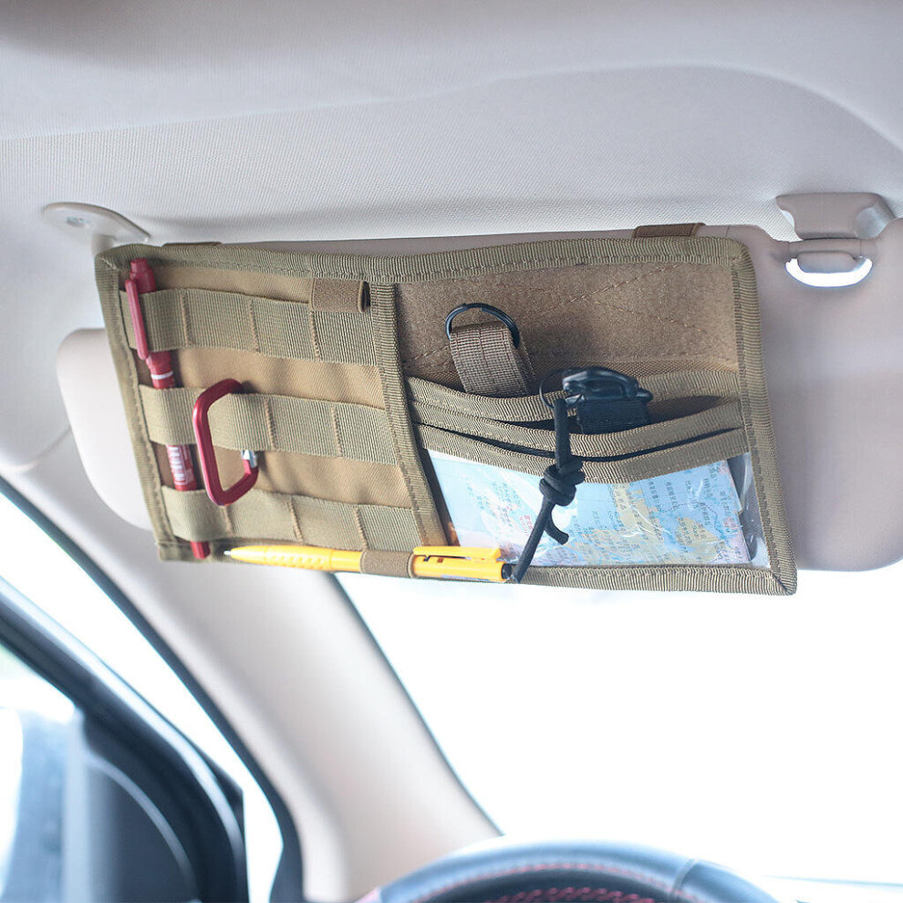 Multifunctional Car Sun Visor Storage Bag Nylon Material Car Storage Bag Car Supplies 917360940733
