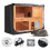 4FT Dustproof Double Layer Rabbit Cage Hutch Cover Rain Wind Snow Protection 1