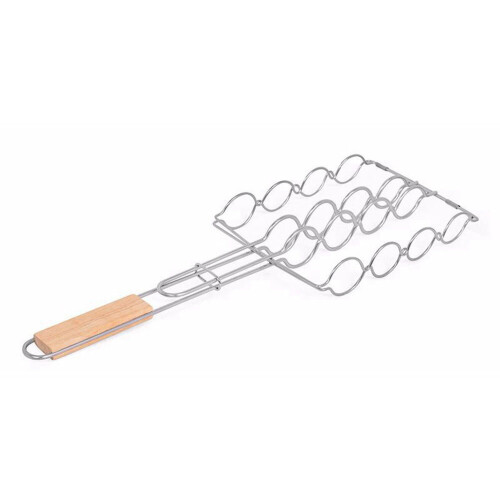BOLEEFUN Non-Stick Corn Grilling Basket Metal Mesh Adjustable Maize Handle Grill Rack for Barbecue Tools 2