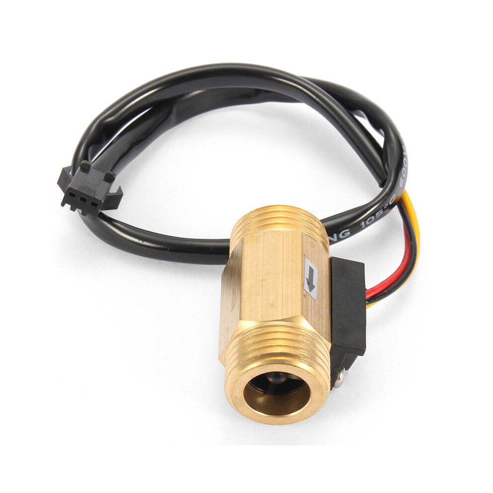 G1/2 Copper Hall Effect Liquid Water Flow Sensor Flow Meter Meter 7637413006232