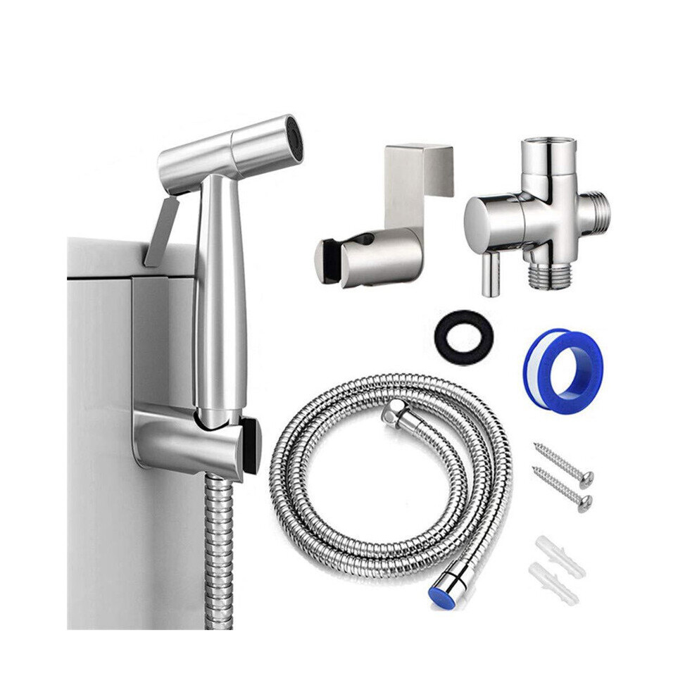 Feminine Hygiene Bidet Sprayer Toilet Handheld Cloth Diaper Sprayer Bathroom Sprayer Kit Spray Attachment With Hose Water Pressure For Bathing Pe 192132941037