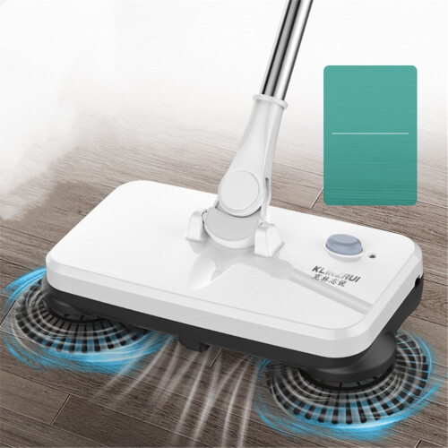 Wireless Rotary Rechargeable Electric Floor Mop Cleaner Spin Powered Reusable 1