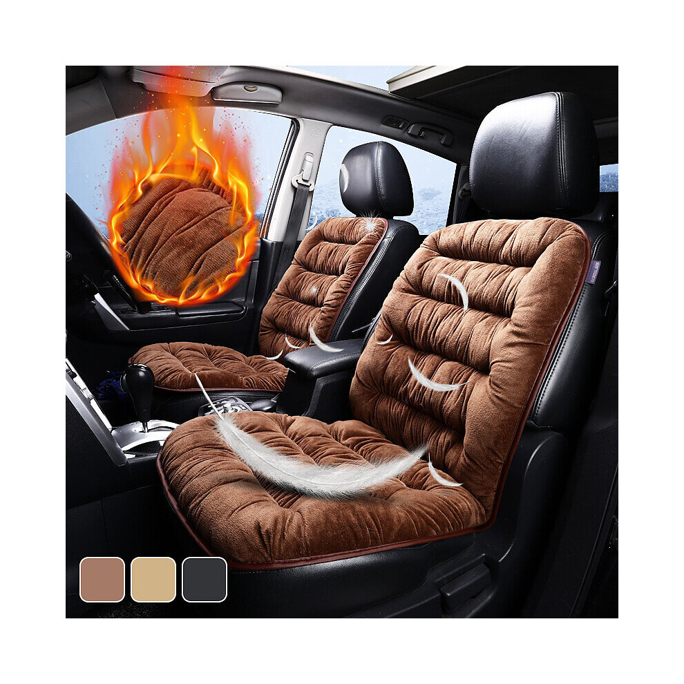 Warm Car Seat Cover Universal Winter Plush Cushion Faux Fur Material For Car Seat Protector Mat Car Interior Accessories 791337148151