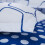 3 Or 4pcs Polyester Fiber Blue White Labyrinth Printed Double Sided Use Bedding Sets 5