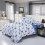 3 Or 4pcs Polyester Fiber Blue White Labyrinth Printed Double Sided Use Bedding Sets 1