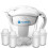 AUGIENB PH -ORP Alkaline Ionizer Water Pitcher Purifier With Filter -10 Cup / 3.5L 3