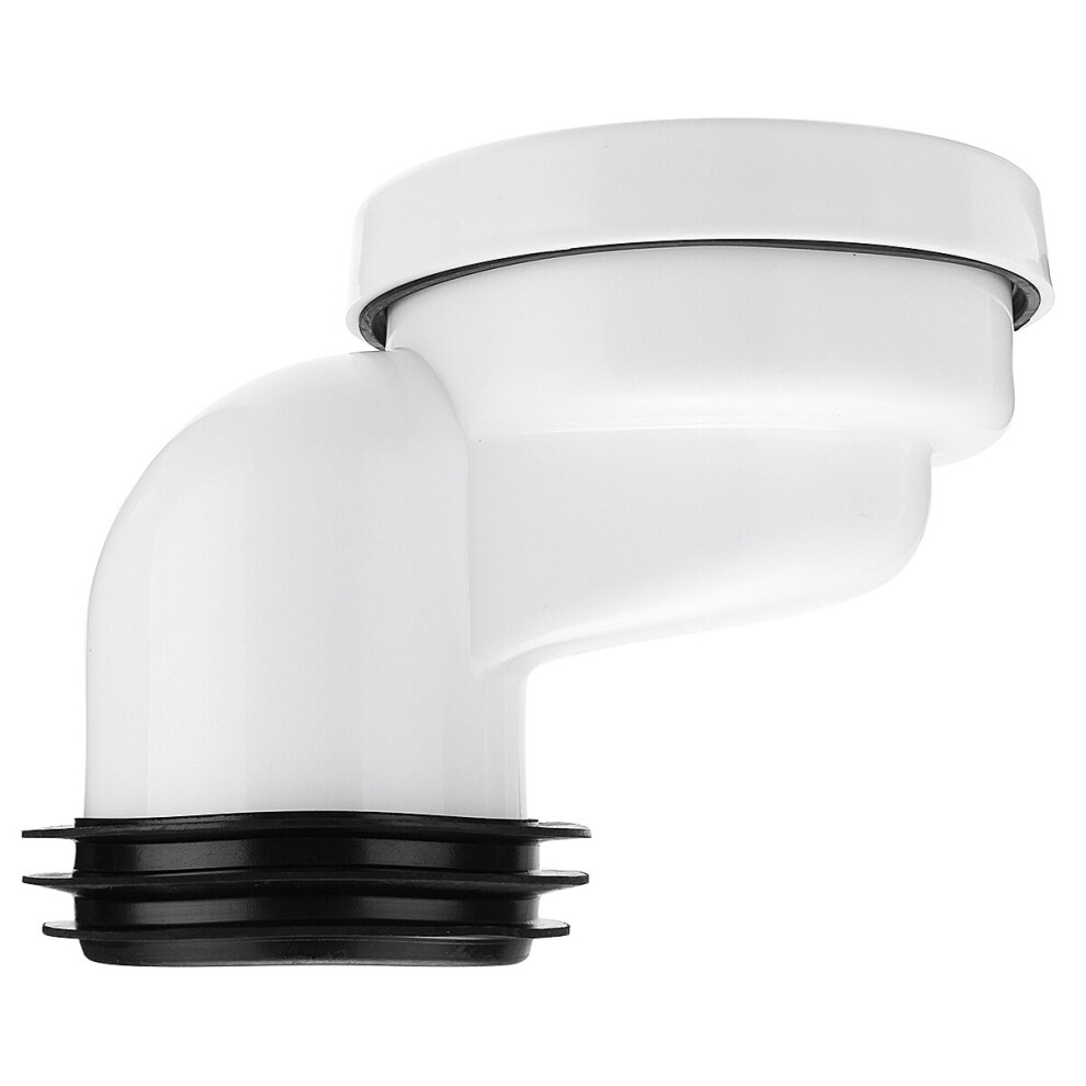 100Mm Pvc Offset Misaligned Toilet Wc Waste Pan Connector Bowl Smooth Soil Pipe 791177614618