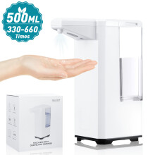 JOYXEON 500ml Automatic Induction Alcohol Spray Hand Sanitizer Dispenser Humanized Design IPX4 Waterproof Touchless Soap Dispenser