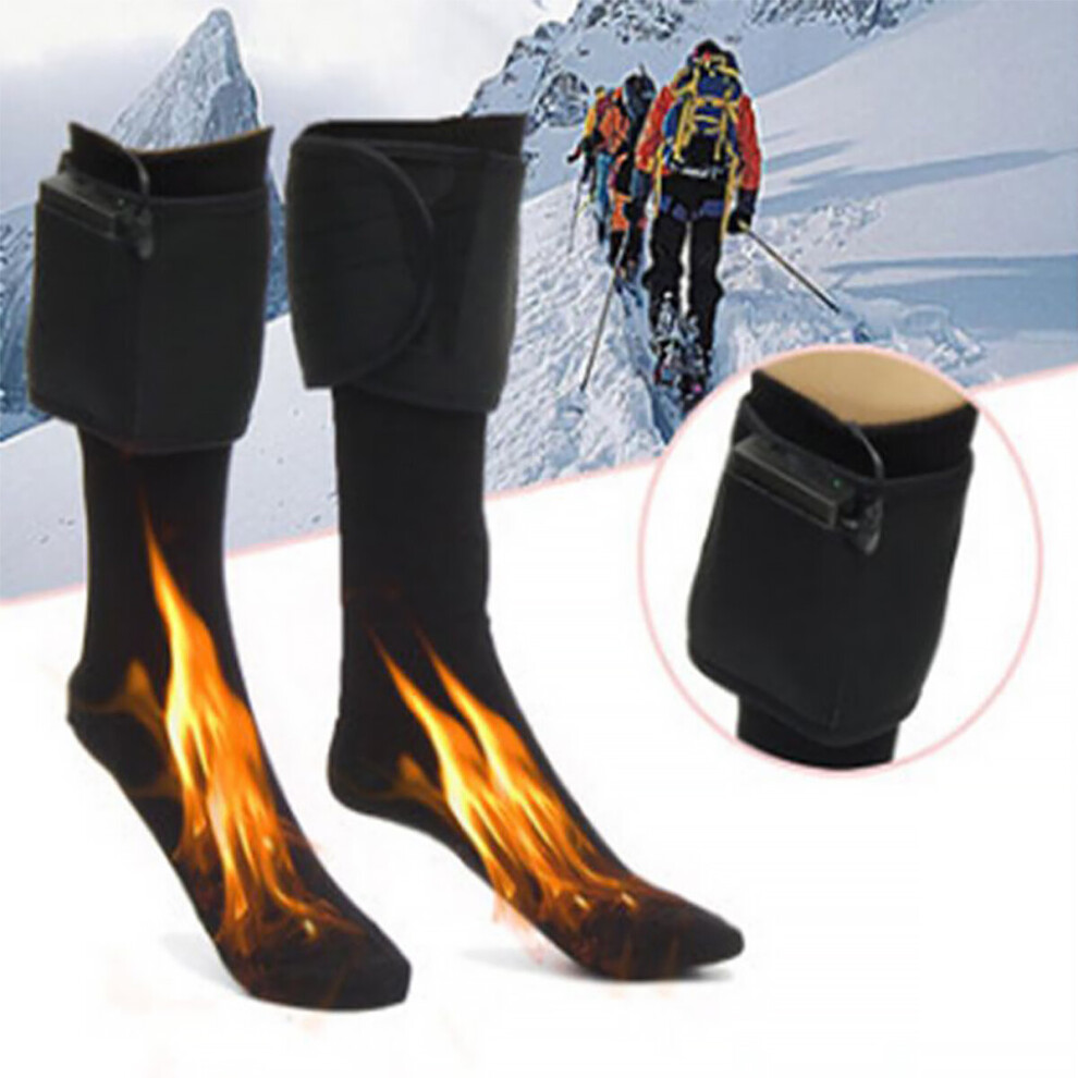 3V Electric Heated Warm Thermal Boot Socks Battery Powered Winter Foot Warmers for Winter Heating Equipment