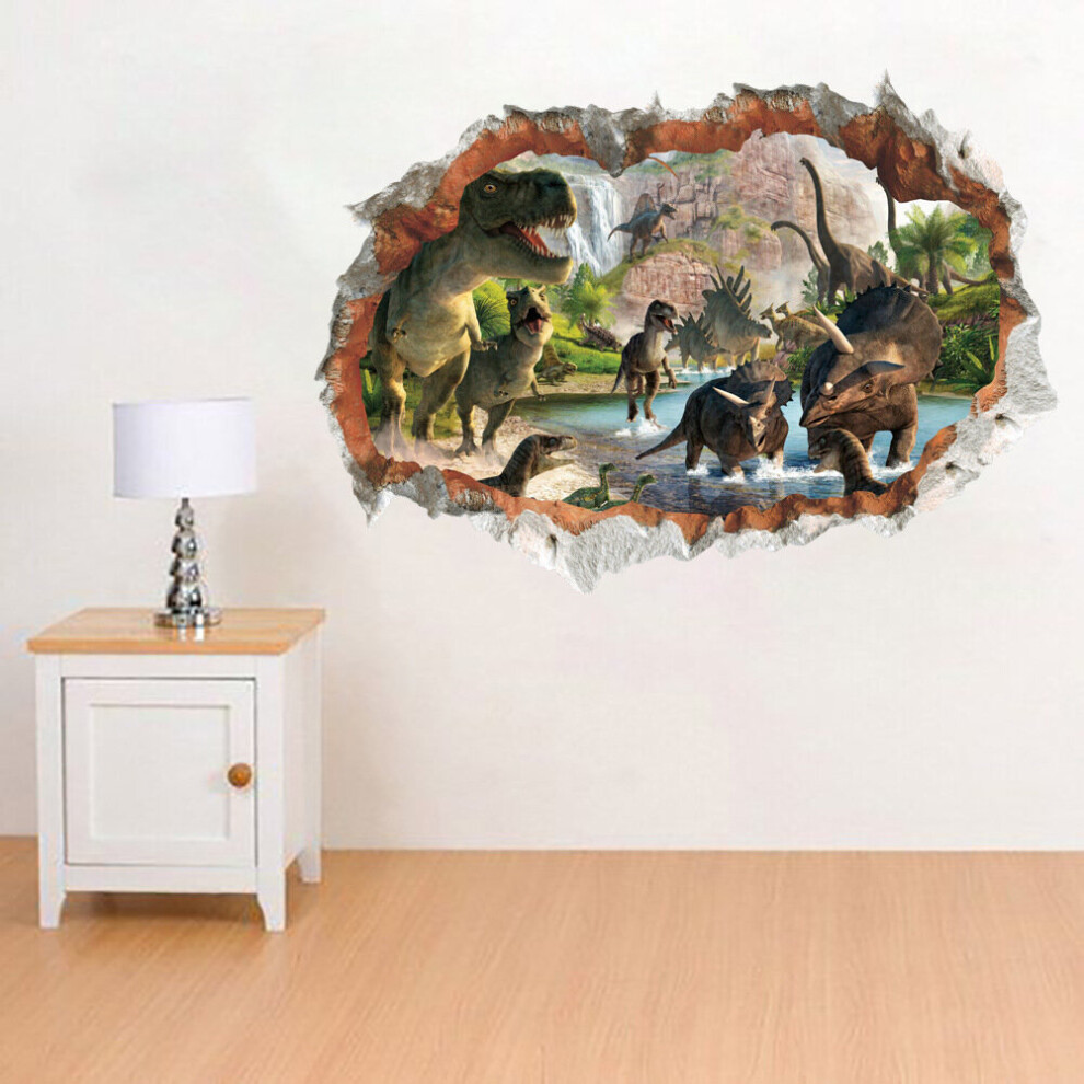 Bedroom Dinosaurs Kids Room Decor Wall Sticker Wall Decal Wall Decal 3D Art Stickers Vinyl Room
