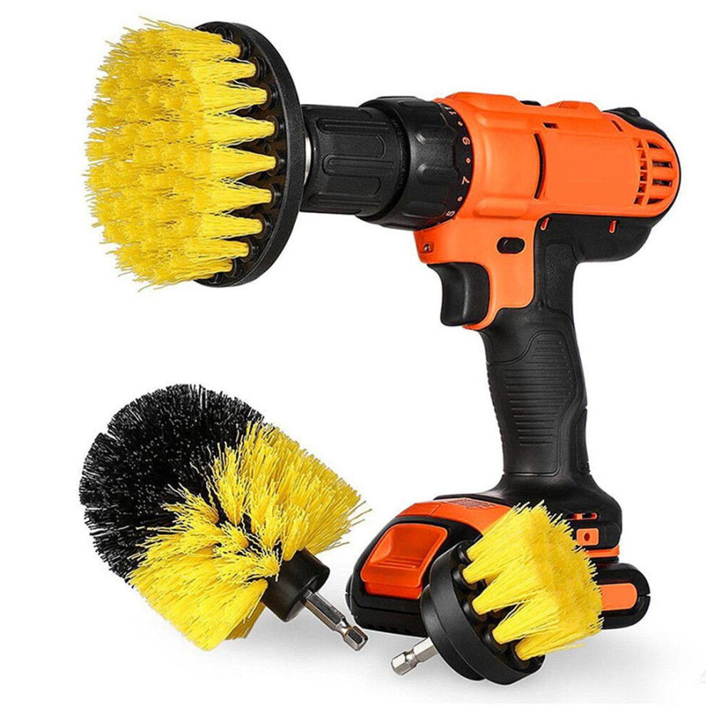 5Pcs Scrub Brush Drill Attachment Kit Power Scrubber Cleaning Brushes Grout Tile