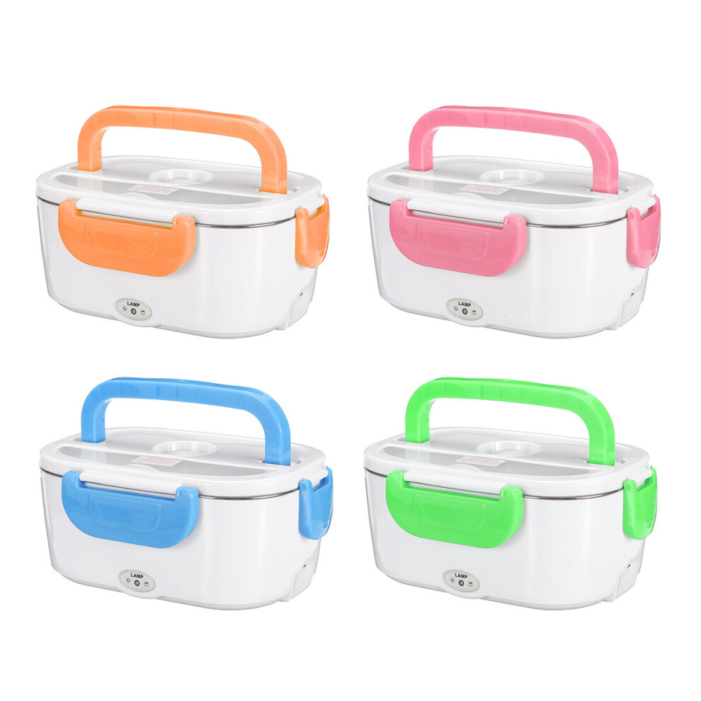 Dual Use Car+EU Plug Stainless Steel Food Warmer Electric Lunch Box Lunch Bneto Heater 40W