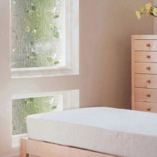 3D UV Absorber Frosted Bathroom Kitchen Window Stickers 2