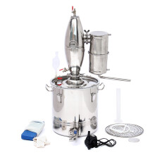 30L Stainless Steel Alcohol Distiller Brew Kit Distillation Purifying Alcohol Brewing Alcohol Making Boiler