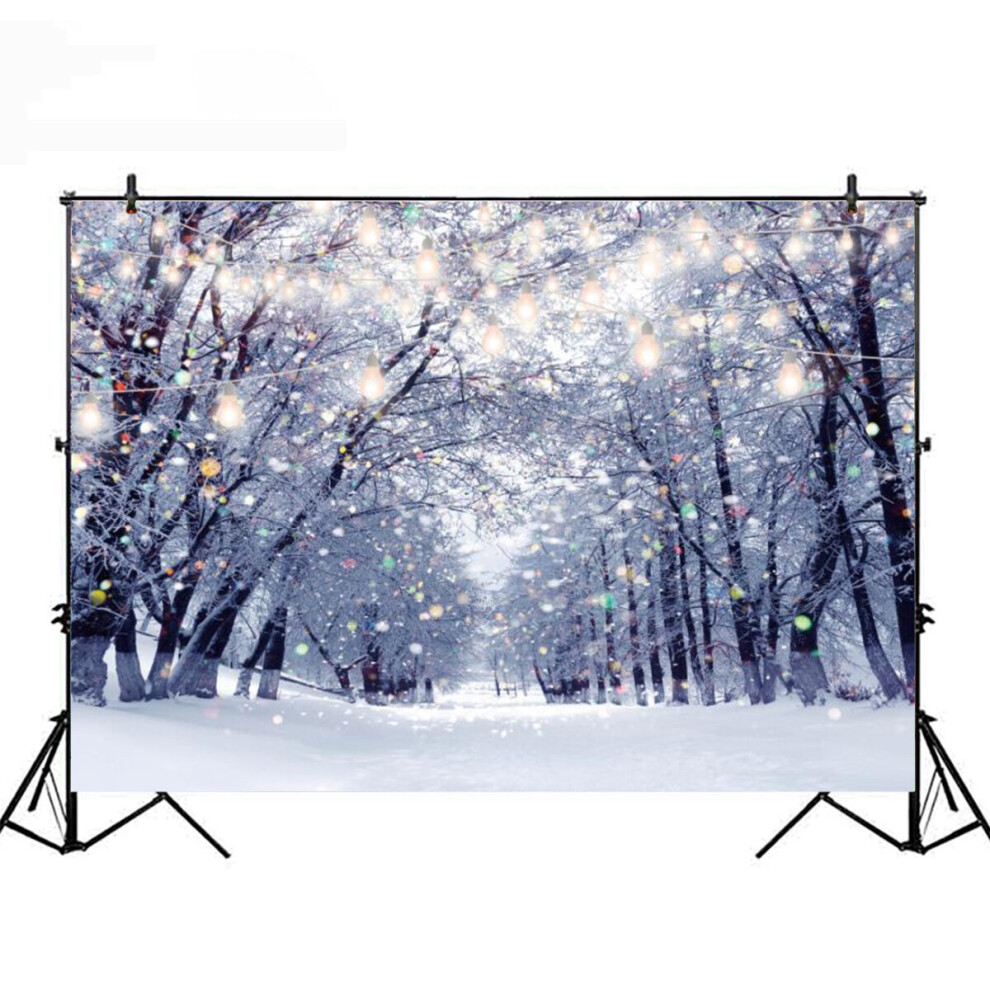 Christmas Snowflake Fantasy Forest Decor Photography Background Cloth Prop 618119137113