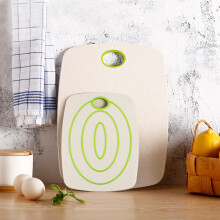 2 Pcs Non-Slip Cutting Board Eco-Friendly Wheat Straw Chopping Fruit Food Vegetable for Kitchen Accessories