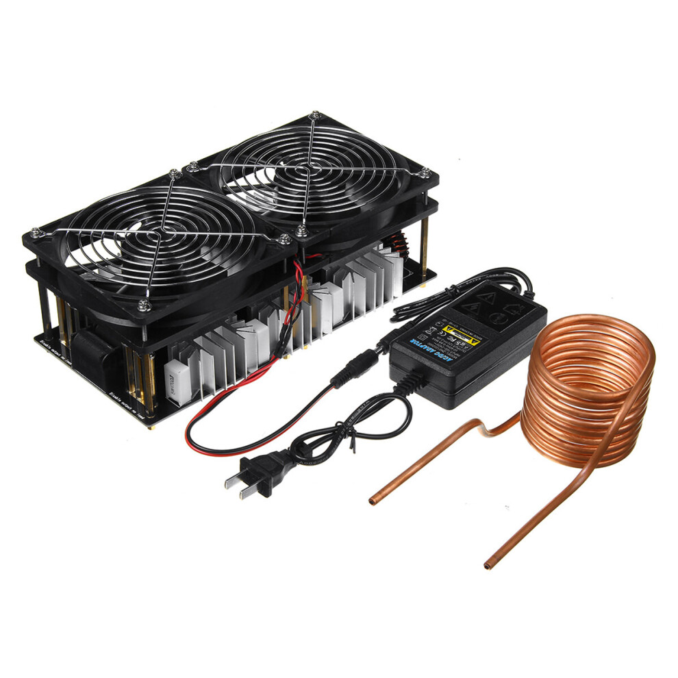 2500W Zvs Induction Heating Board Module Flyback Driver Heater+Tesla Coil+Dual Fan 712190237455