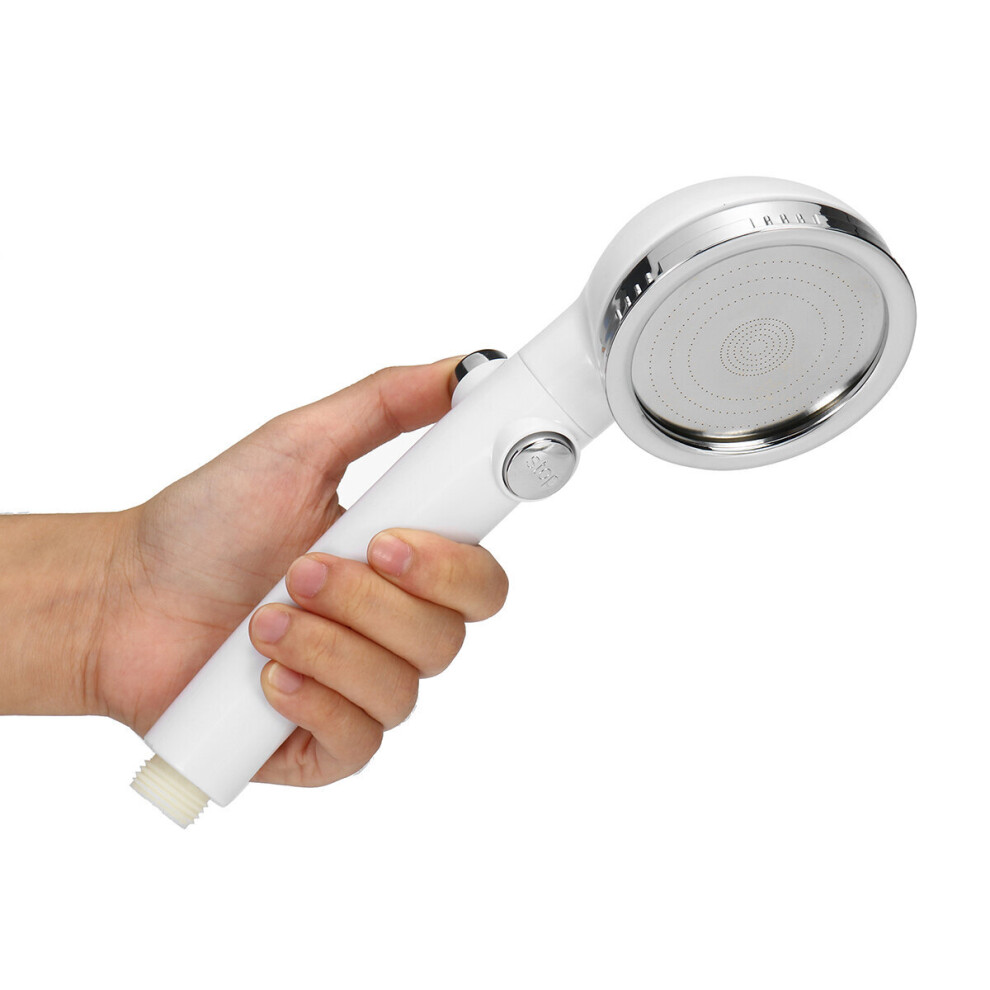 One Button Water Stop Pressurized Shower Shower Nozzle Household Hand Held Shower Rain Shower Nozzle Shower 6900081414625