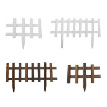 Wooden Picket Fence Garden Lawn Edging Yard Outdoor Weatherproof Impregnation
