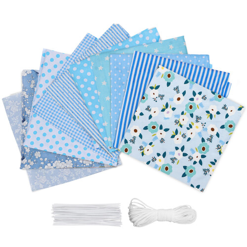10PCS DIY Assorted Pattern Floral Printed Patchwork Cotton Fabric Cloth Crafts Pure Cotton Fabrics Patchwork Cloth 1