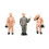 25pcs 1:87 Painted Mix Model Different People Poses Workers Scale Decorations 6