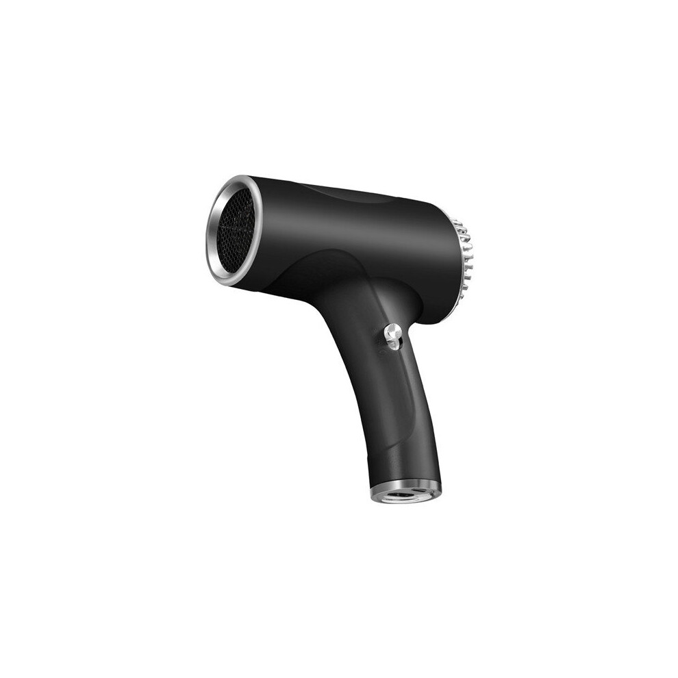 (Black) Rechargeable USB Hair Dryer Versatile Hairdressing