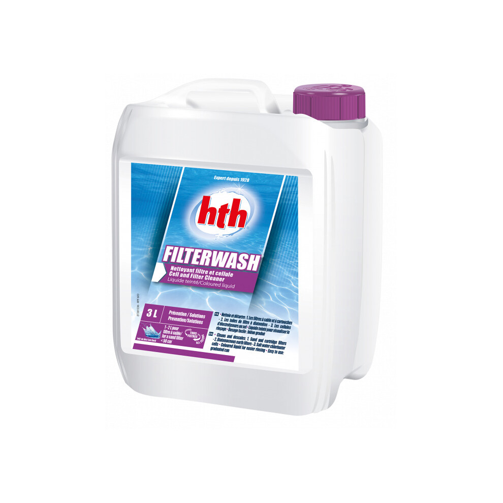 HTHFILW34 hth Filterwash 3 Ltr 4 per pack