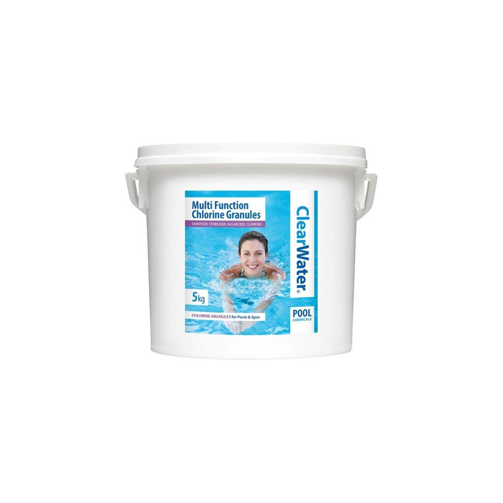 Bestway Clearwater Multifunction Chlorine Tabs 5kg 250 x 20g 5KG of Tabs For Swimming Pools