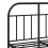 vidaXL Metal Bed Frame with Headboard Bed Base Black 120x190 cm Small Double 9