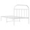 vidaXL Metal Bed Frame with Headboard Bed Base Bedstead White 90x190 cm Single 8