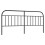 vidaXL Metal Headboard Bedroom Accessory Bed Header Bed Headboard Black 200 cm 2