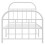 vidaXL Metal Bed Frame with Headboard and Footboard White 90x190 cm Single 6