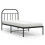 vidaXL Bettgestell mit Kopfteil Metall Schwarz 90x200 cm 2