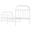 vidaXL Metal Bed Frame with Headboard and Footboard White 90x190 cm Single 8
