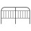 vidaXL Metal Headboard Bedroom Accessory Bed Header Bed Headboard Black 160 cm 4