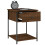 vidaXL Bedside Table Cabinet Side Table Nightstand Brown Oak Engineered Wood 4
