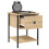 vidaXL Bedside Table Cabinet Side Table Nightstand Sonoma Oak Engineered Wood 4