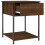 vidaXL Bedside Table Cabinet Side Table Nightstand Brown Oak Engineered Wood 5