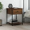 vidaXL Bedside Table Cabinet Side Table Nightstand Brown Oak Engineered Wood 1